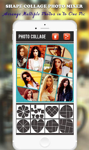 100  Photo Shape Collage Mixer screenshot 3