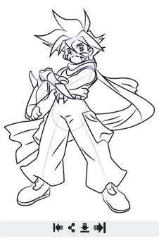 How to Draw Beyblade Characters screenshot 8