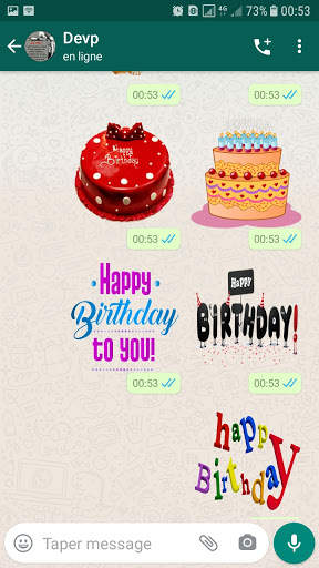 Happy Birthday Stickers for WhatsApp WAStickerApps screenshot 3