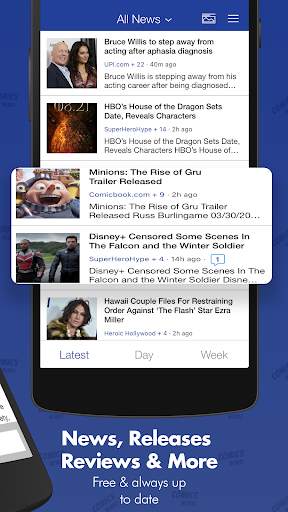 Comics News: Heroes & Movies screenshot 2