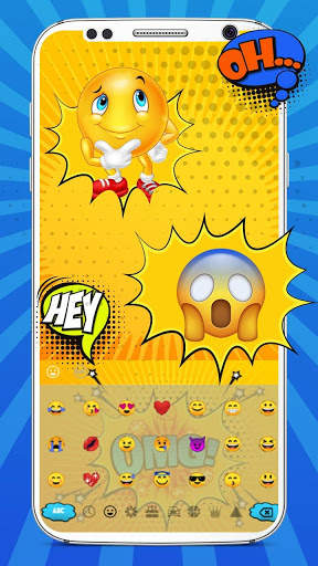 Comic Sticker Keyboard Theme screenshot 2