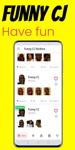 Funny CJ Stickers - Gangsters screenshot 3
