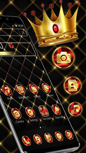 Luxury Golden King Crown Theme screenshot 3