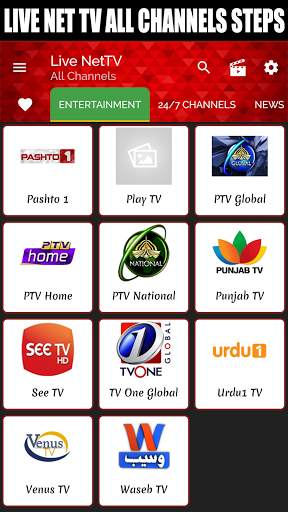 Live NetTV PRO Mobile All Channels Steps screenshot 1