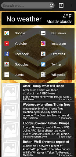 King 5G Browser screenshot 1