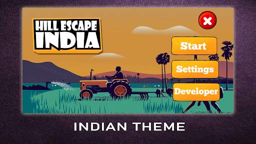 Hill Escape India - 2D Racing Game screenshot 2
