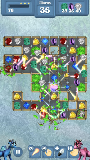 Frozen Dragon Gems - Match 3 screenshot 4
