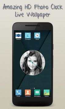 HD Photo Clock Live Wallpaper - My Photo On Clock screenshot 2