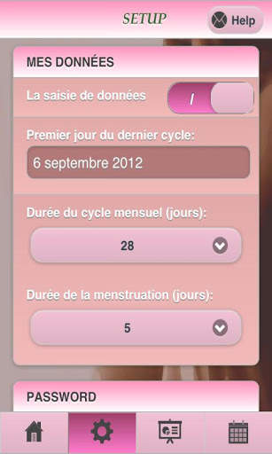 Menstruation Fertilité Pro Lte screenshot 3