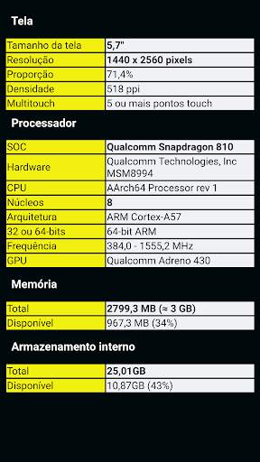 Informações do telefone  (Phone information) screenshot 2