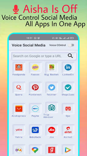 Voice Control Social Media And Social Network App screenshot 2