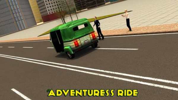 City Tuk Tuk Rickshaw Driving screenshot 1