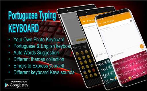 Portuguese Keyboard App скриншот 14