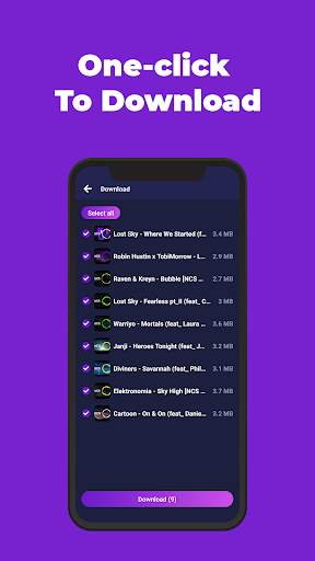 Music downloader -Music player 2 تصوير الشاشة