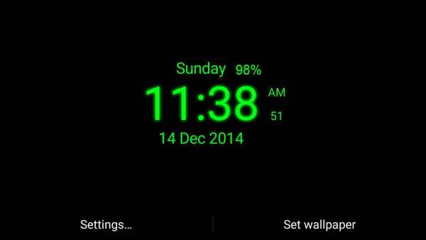 Digital Clock Live Wallpaper screenshot 4