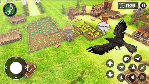 Thirsty Crow Sim: Bird Games screenshot 2