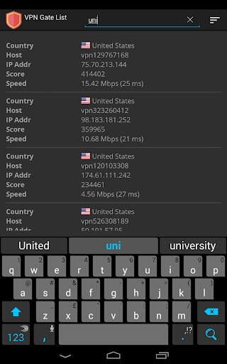 VPN Gate List (Best Free VPN) screenshot 10