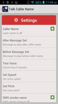 Spoken Caller Name Free screenshot 1