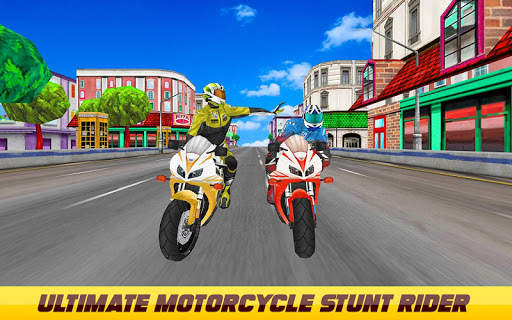 Bike Attack Racing game : Motorcycle Stunt Rider screenshot 1