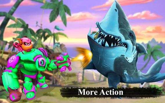 Robot Shark Games Free : Real X Robot Shark Attack screenshot 4