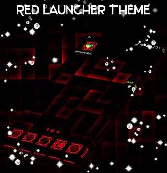 Red Launcher Theme screenshot 3