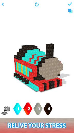 Color by Number Voxel Coloring screenshot 5