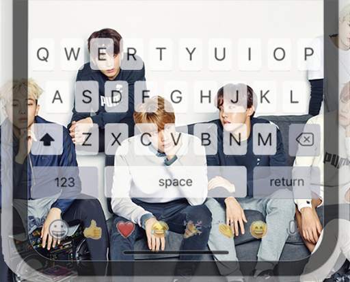 Cute and Cool of BTS Keyboard Theme स्क्रीनशॉट 2