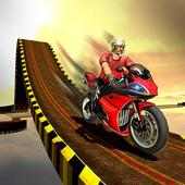 Risky Moto Bike Stunts Racing 3D logo