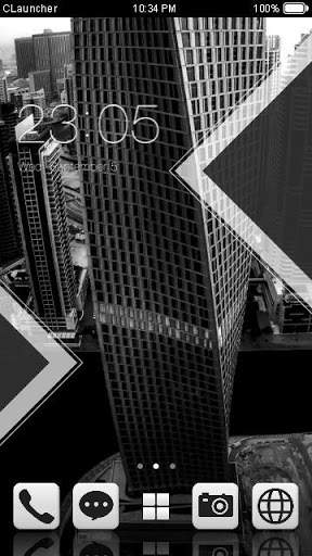 Black White Theme screenshot 1