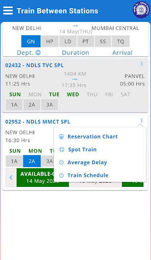 Rail Reservation Chart & PNR screenshot 8