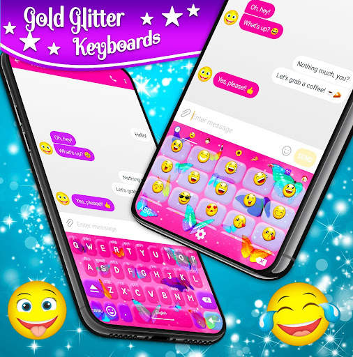 Butterfly Keyboard 🦋 Neon Themes Keyboards स्क्रीनशॉट 1