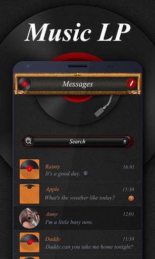 GO SMS PRO MUSIC LP THEME screenshot 1