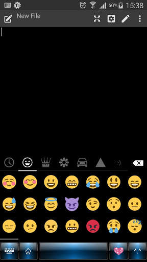 Dusk Blue Emoji Keyboard screenshot 5