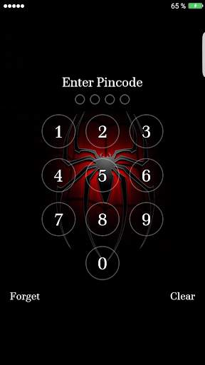 Cool Black Pin Lock Screen screenshot 4