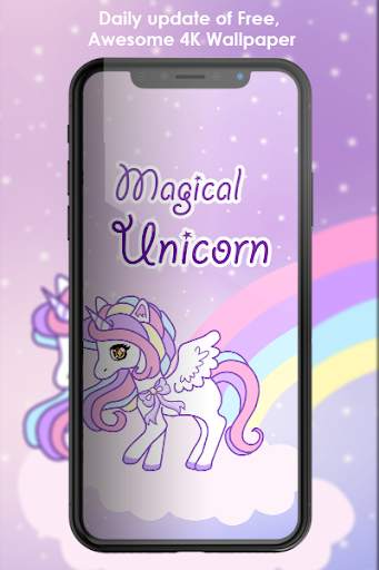 Magical Cute Unicorn Wallpaper screenshot 3