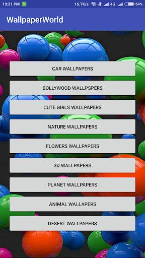 Wallpaper World screenshot 1