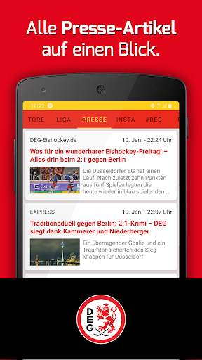 DEG Live - Eishockey aus Düsseldorf screenshot 1
