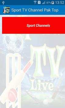 Sport TV Channel Pak Top स्क्रीनशॉट 1