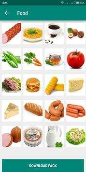 Super Food Pack Photo Sticker for Whatsapp Chat screenshot 3