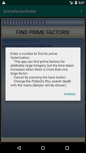 Prime Factor Finder скриншот 4