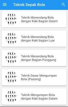 Teknik Dasar Permainan Sepak Bola screenshot 5