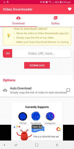 Video Downloader for FaceBook and Tik Tok Video screenshot 1