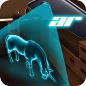 Horse Unicorn AR Hologram logo