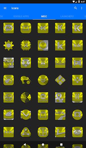 Yellow Icon Pack 14 تصوير الشاشة