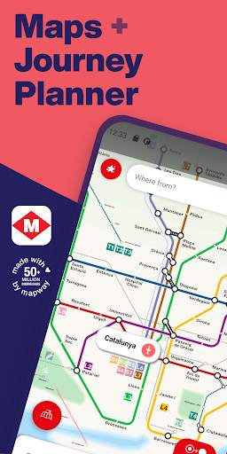 Barcelona Metro Map & Routing screenshot 1