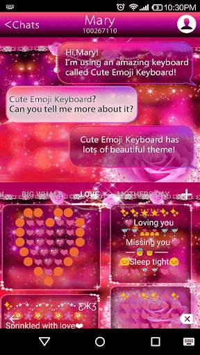 Star Light Emoji Keyboard Skin screenshot 4