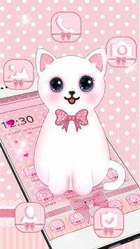 Cute Love Cat Theme screenshot 3