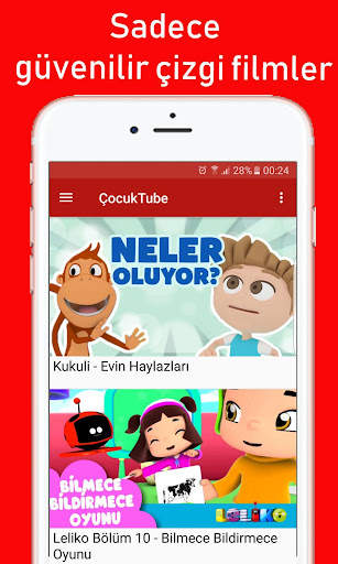 ÇocukTube - Güvenli Videolar ve Çizgi Filmler screenshot 1