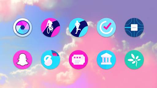 Unicorn Roundies - Free Launcher Theme screenshot 1