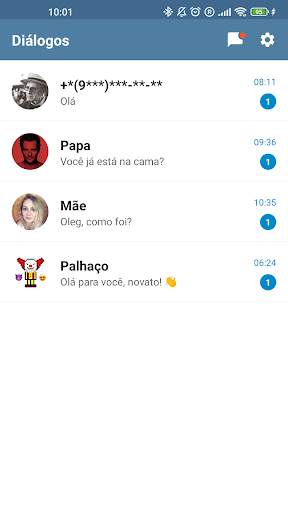 Correspondência falsa de chat screenshot 1